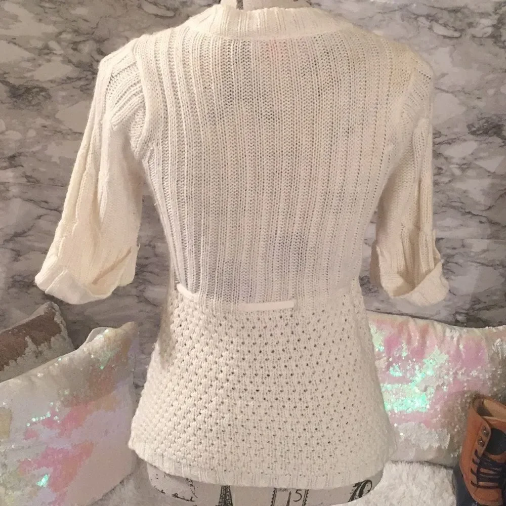 Derek heart tie waist Spring Sweater